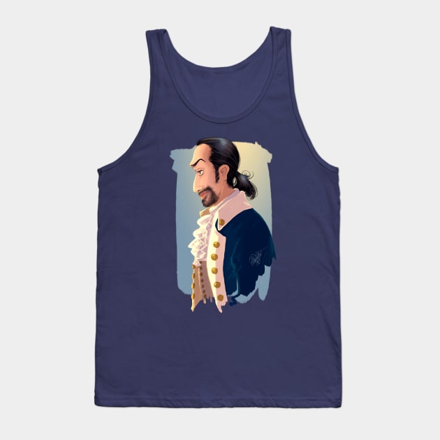 HAMILTON MUSICAL Alexander Hamilton (Lin Manuel Miranda) Tank Top by MeikeARTS